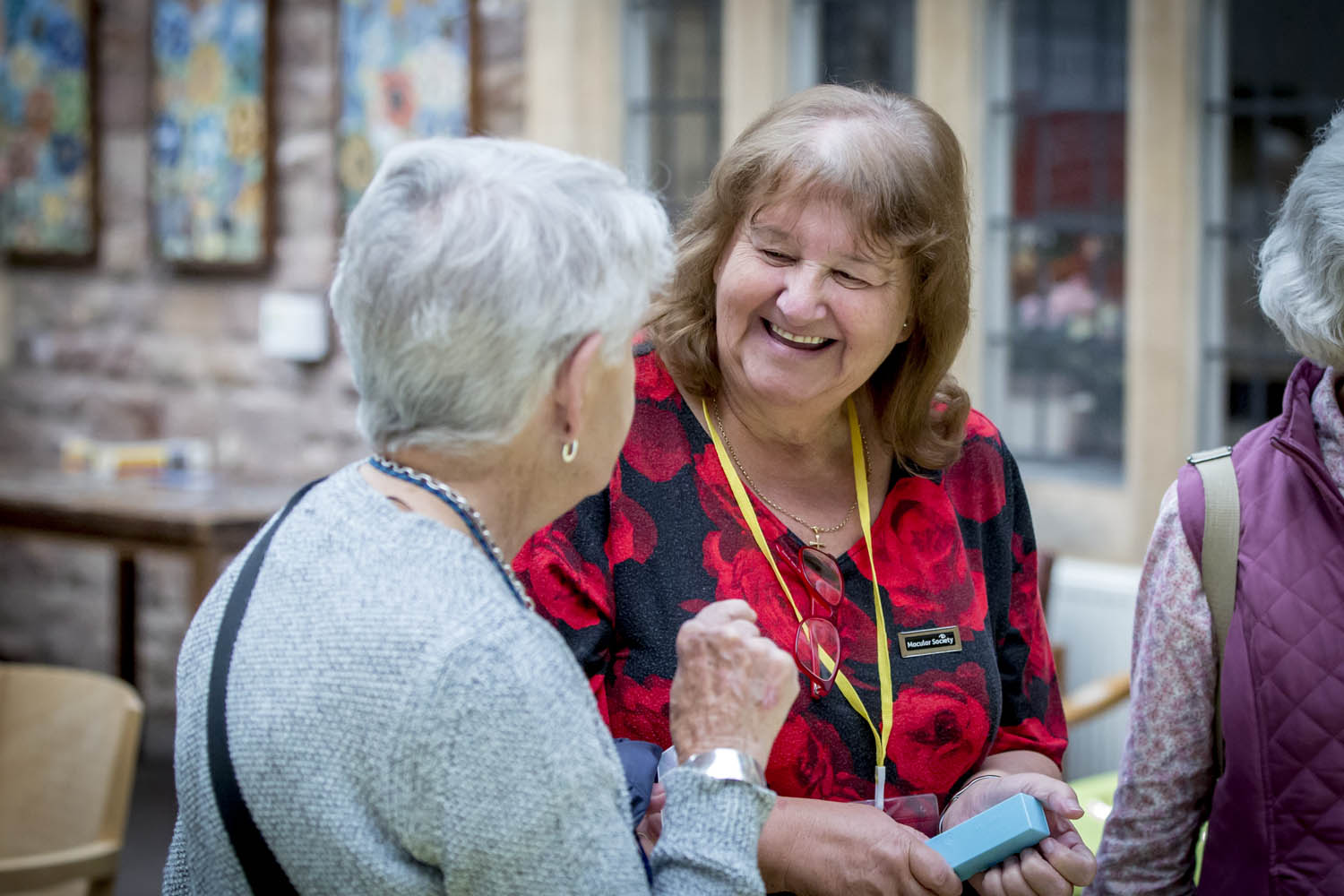 Two ladies talking