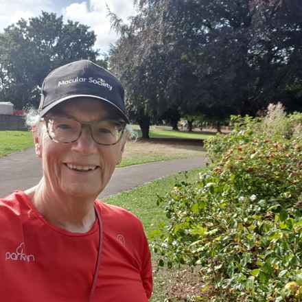 Sandra Orlando Park Run - smiling at camera