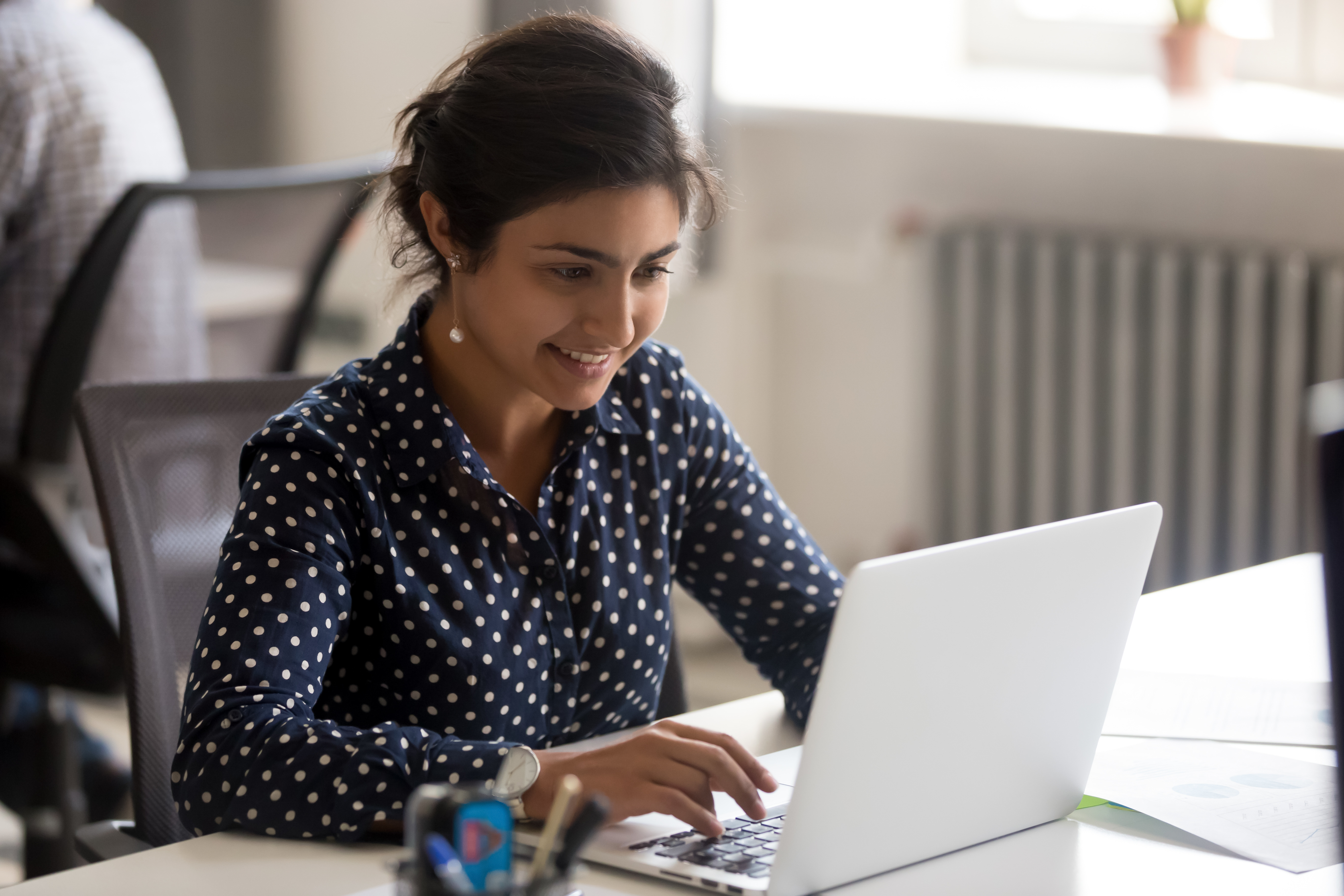 Young professional on laptop